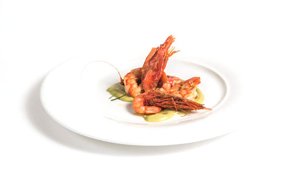 Prawns with Olitalia Rosemary-Flavored Oil and herbs 1