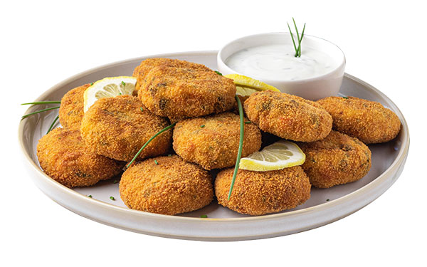 Spring vegetable croquettes with yoghurt dip 1
